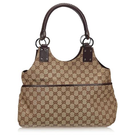 Gucci Borse Marrone scuro Tela ref.1059157 